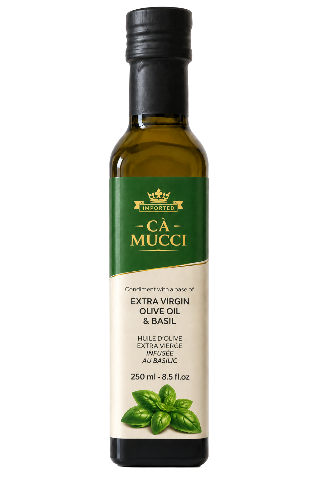 Basil Infused Extra Virgin Olive Oil