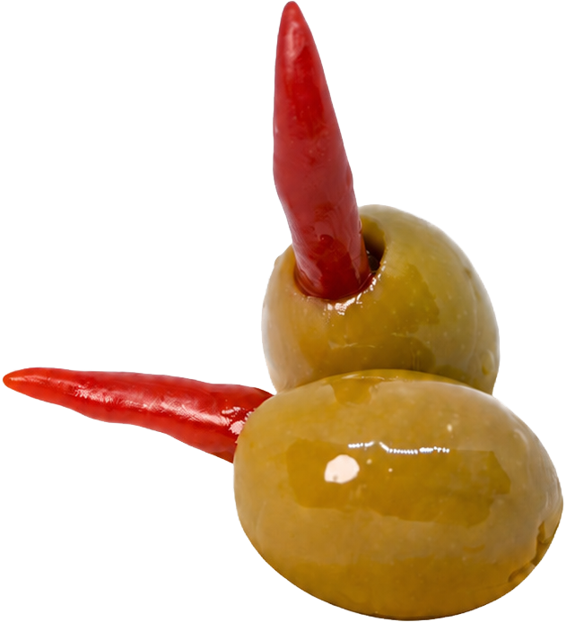 Green Olives Stuffed with Piri Piri