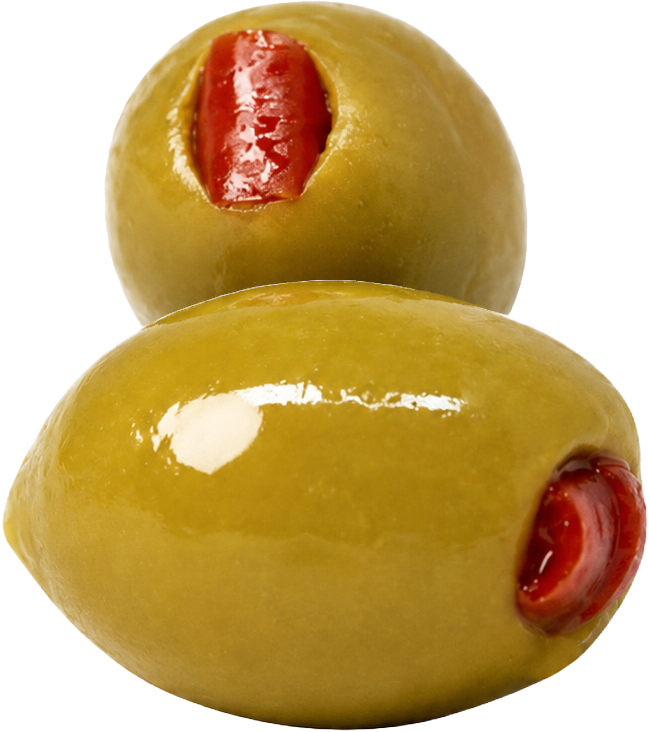 Green Olives Stuffed with Red Pepper