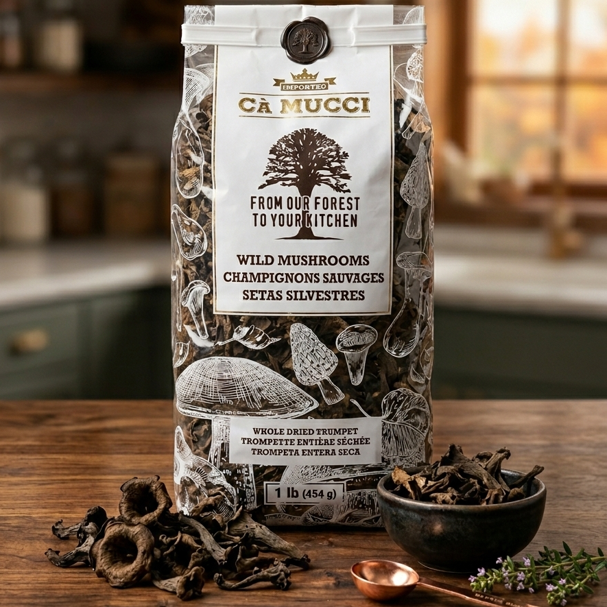 Dried Black Trumpet Mushrooms