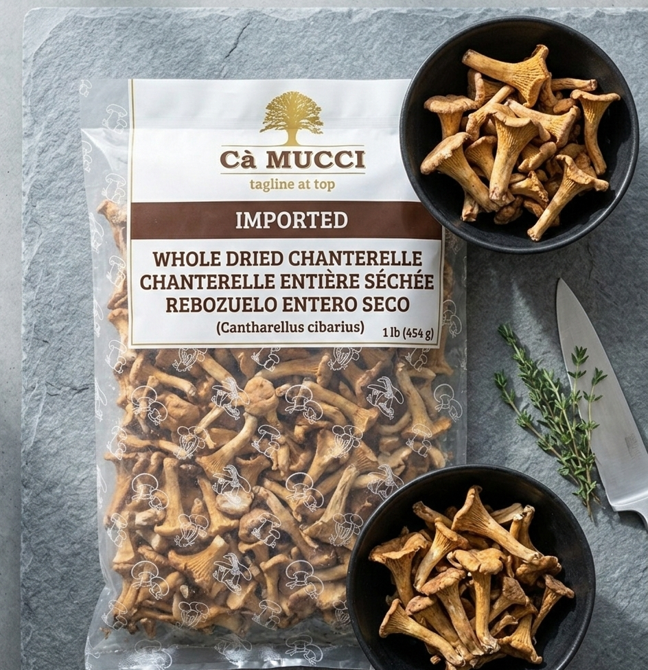 Dried Chanterelle Mushrooms